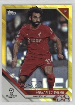2021-22 Topps UEFA Champions League Yellow Foil 146/250 Mohamed Salah #18 0up2