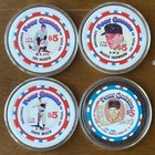 Four Queens Casino Las Vegas $5 Baseball Commemorative Chip Set — photo 2