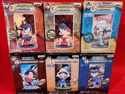 One Piece Ichiban Kuji Card Stand Figure 6 Types Luffy Sabo Ace Law