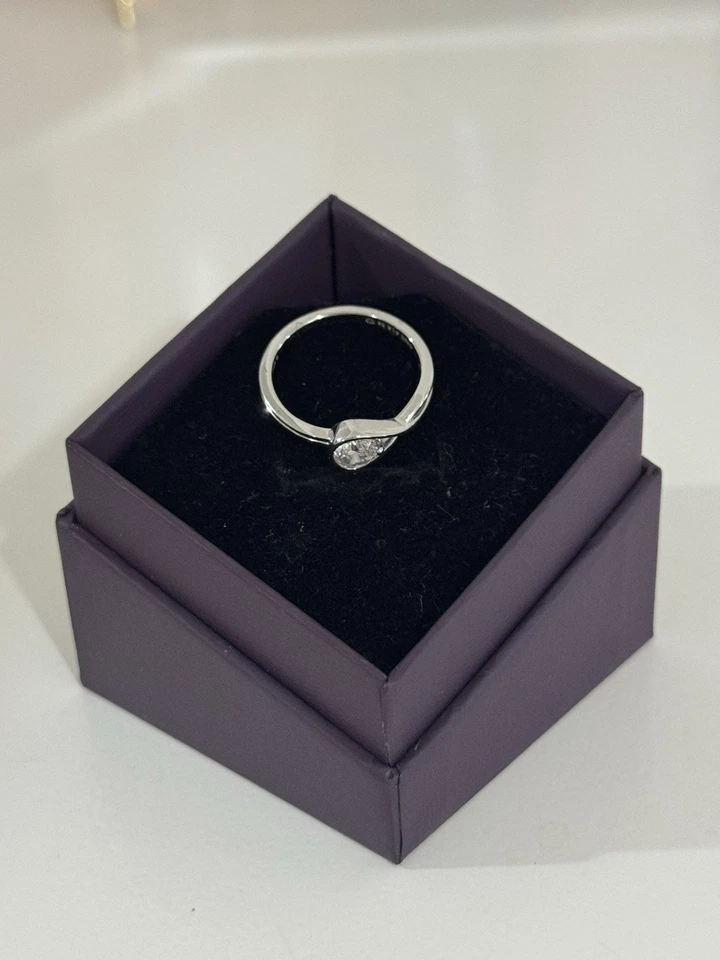 Anillo Pandora Infinito de Diamantes Cultivados en Laboratorio 0.50ct TW 14K Oro Blanco Foto 3 de 4