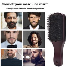 +Mens Boar Bristle Hair Brush Natural Boar Bristle New Brush Hair US M9S2