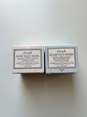 Fresh mask rose face + sugar face polish 15 g x 2 - NEU -