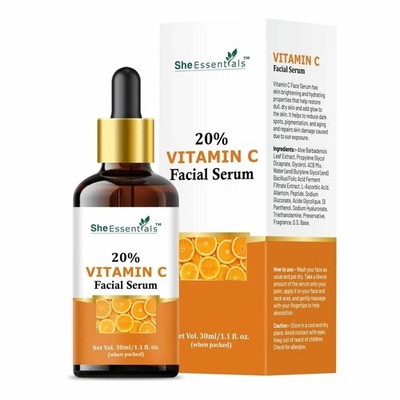 She Essentials Vitamin C Facial Serum For Glowing Skin 30ml