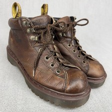 90s Dr. Martens Chunky Leather Boots Mens 7 Grunge 8287 Air Wair Vintage England