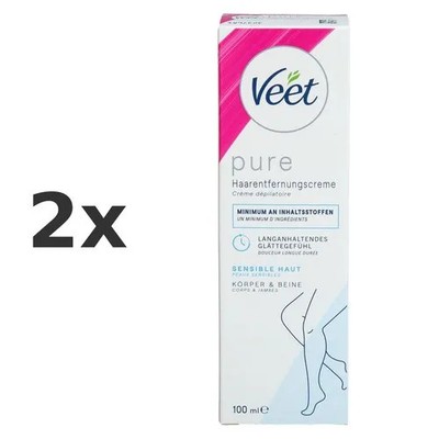 2x Veet Haarentfernungscreme Sensitive 100 ml - PZN 7768307