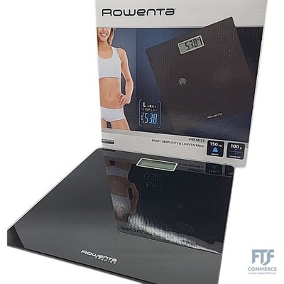 Rowenta BS1400 Premiss Digitale Personenwaage aus gehärtetem Glas, 3... BS1400V0