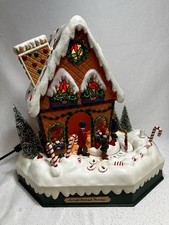 Gingerbread House Plastic Animated Lights NO Sound 15   Vtg Holiday Creations