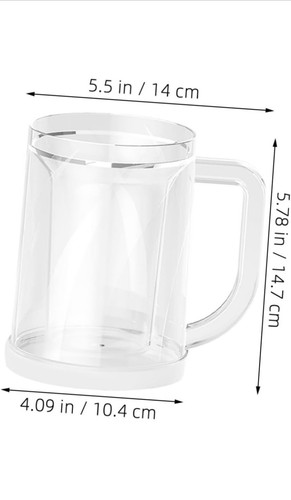 2PC Iced Beer Cup Drinking Cup Freezer Cups Water Cup Ice Cup Tea Cups Beer - Picture 2 of 3