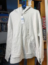 Calvin Klein Loose Pullover Hoodie Size XL Light Grey Brand New