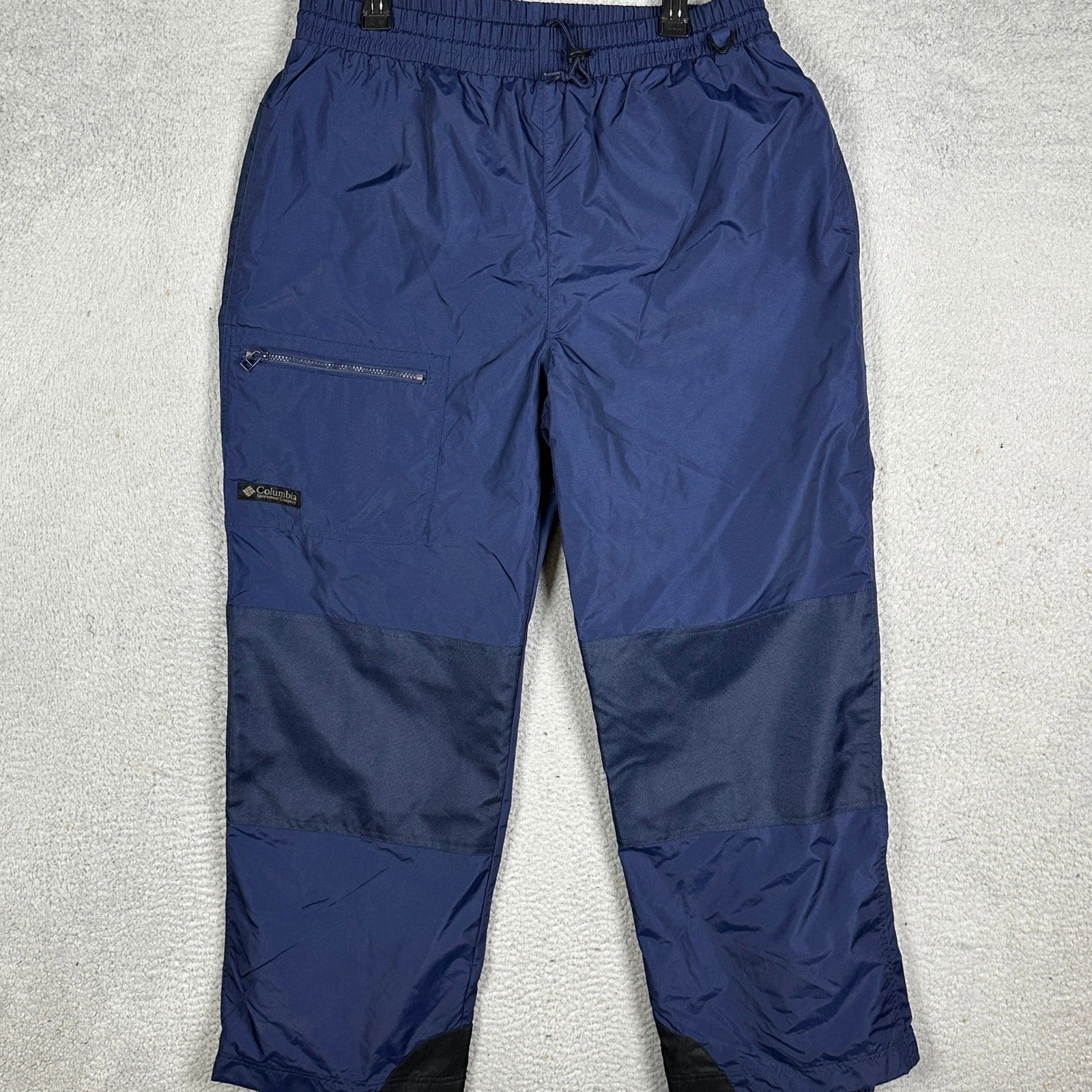 Columbia Pants Mens XL Navy Blue Snow Ski Snowboard Cargo Stretch Waist Outdoor