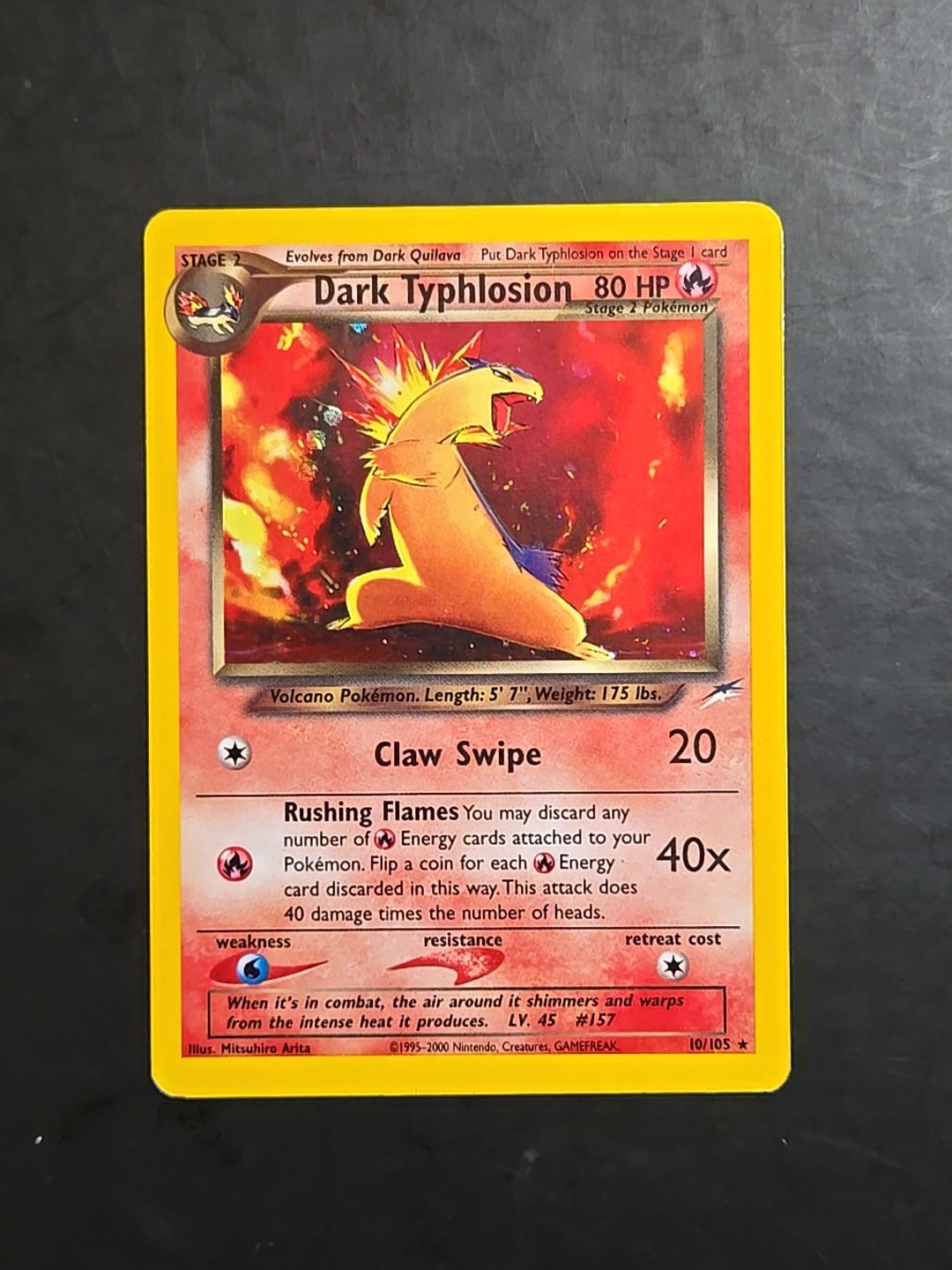 Pokemon Neo Destiny Dark Typhlosion Holo Rare 10/105 MP
