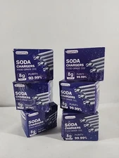 150 PCS Soda Chargers Seltzer Chargers 8g CO2 Cartridge Seltzer Water GreatWhip