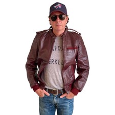 Gr. 38 US (48 EU) Vintage 80er Jahre Lederjac...
