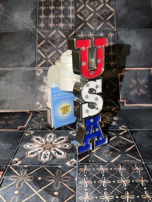 USA Patriotic Red White Blue Bath & Body Works Wallflower Plug-In, Night Light