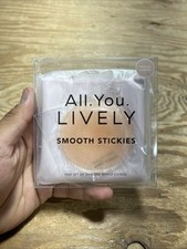 LIVELY The Smooth Reusable Stickies Nipple Covers for Women - TOASTED ALMOND
