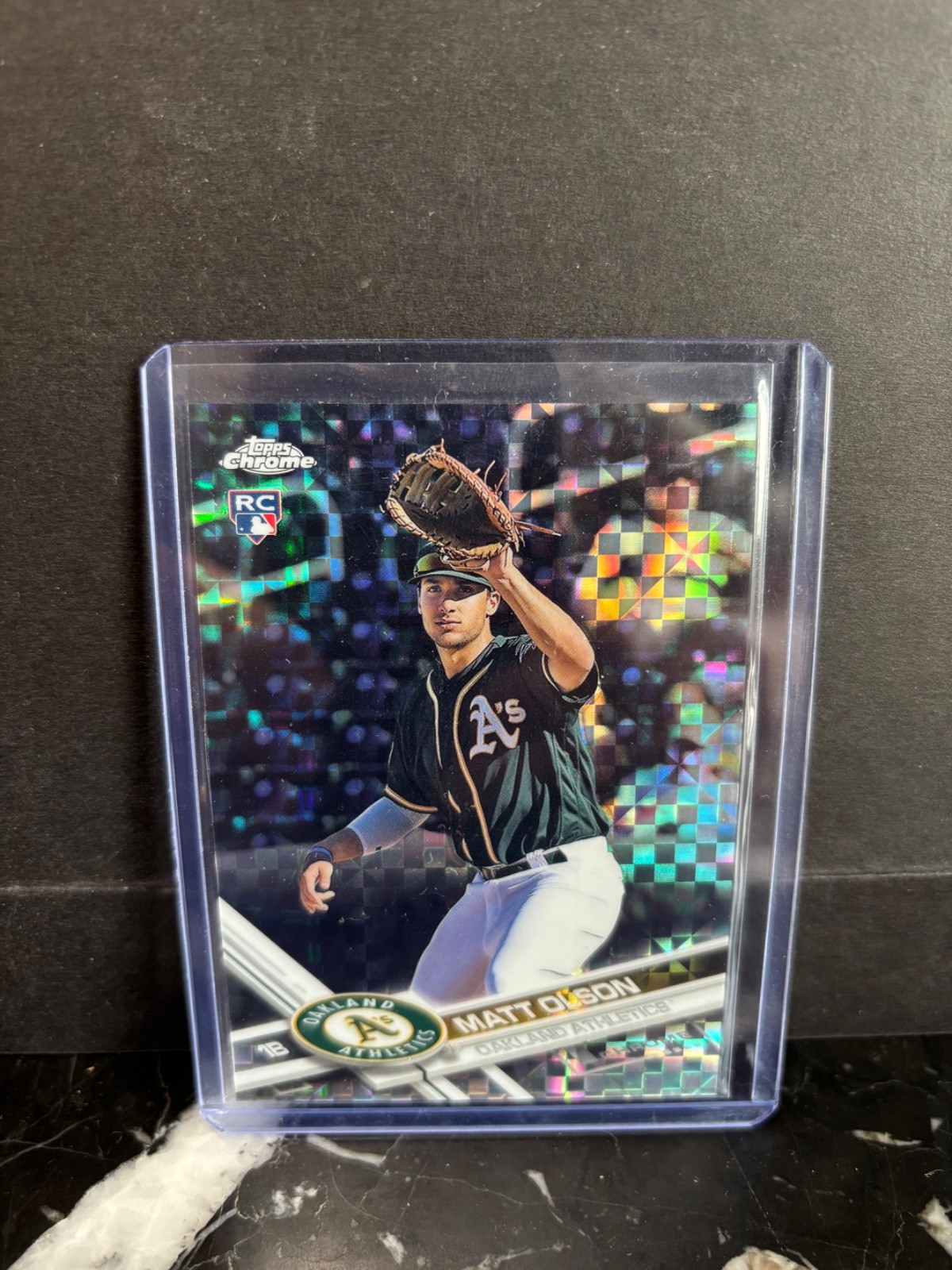 2017 Topps Chrome Matt Olson Rookie Prism Refractor #98