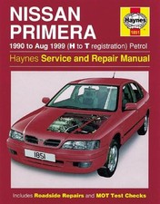 Nissan Primera Petrol (90 - Aug 99) Haynes Repair Manual (Ha... by Anon Hardback