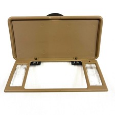 1995-2005 Chevy Blazer Sun Visor Vanity Mirror Cover Bezel Tan Beige Left Driver