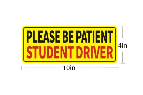 Non-Magnetic Student Driver Stickers - Removable Student Driver Stickers, Saf... - Picture 2 of 6