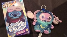 NEW Disney Happy Haul STITCH SLEEPY STARS - ANGEL Vinyl Plush Keychain