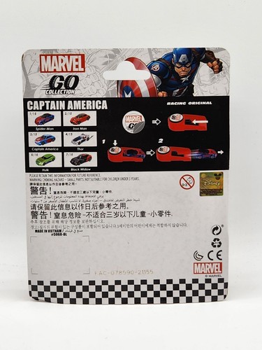 MARVEL GO COLLECTION CAPTAIN AMERICA Diecast Car & Launcher - Picture 2 of 3