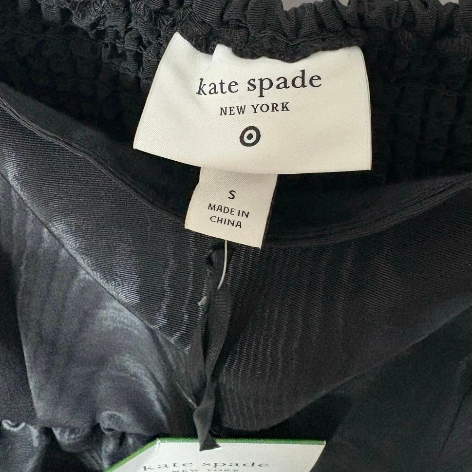 Abito nero a strati Kate Spade Target nuovo con etichetta