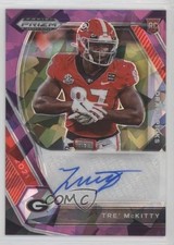 2021 Panini Prizm Draft Picks Purple Ice 49/99 Tre' McKitty #DPA-TRE Auto 1u6