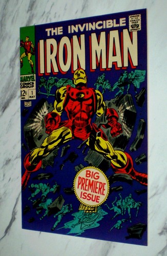 Iron Man #1 NM/MT 9.8 OW/W pages 1968 Marvel Iron Man Origin #kellyssuperheroes
