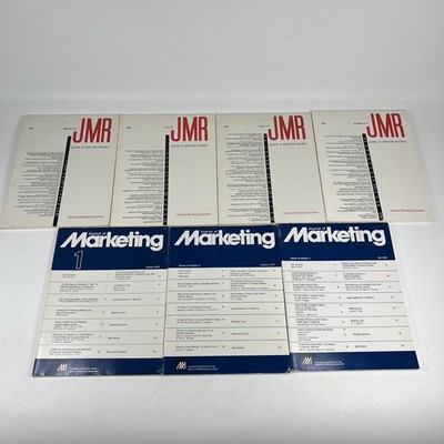 Marketing Research Journals  LOT of 7 American Marketing Association Magazine