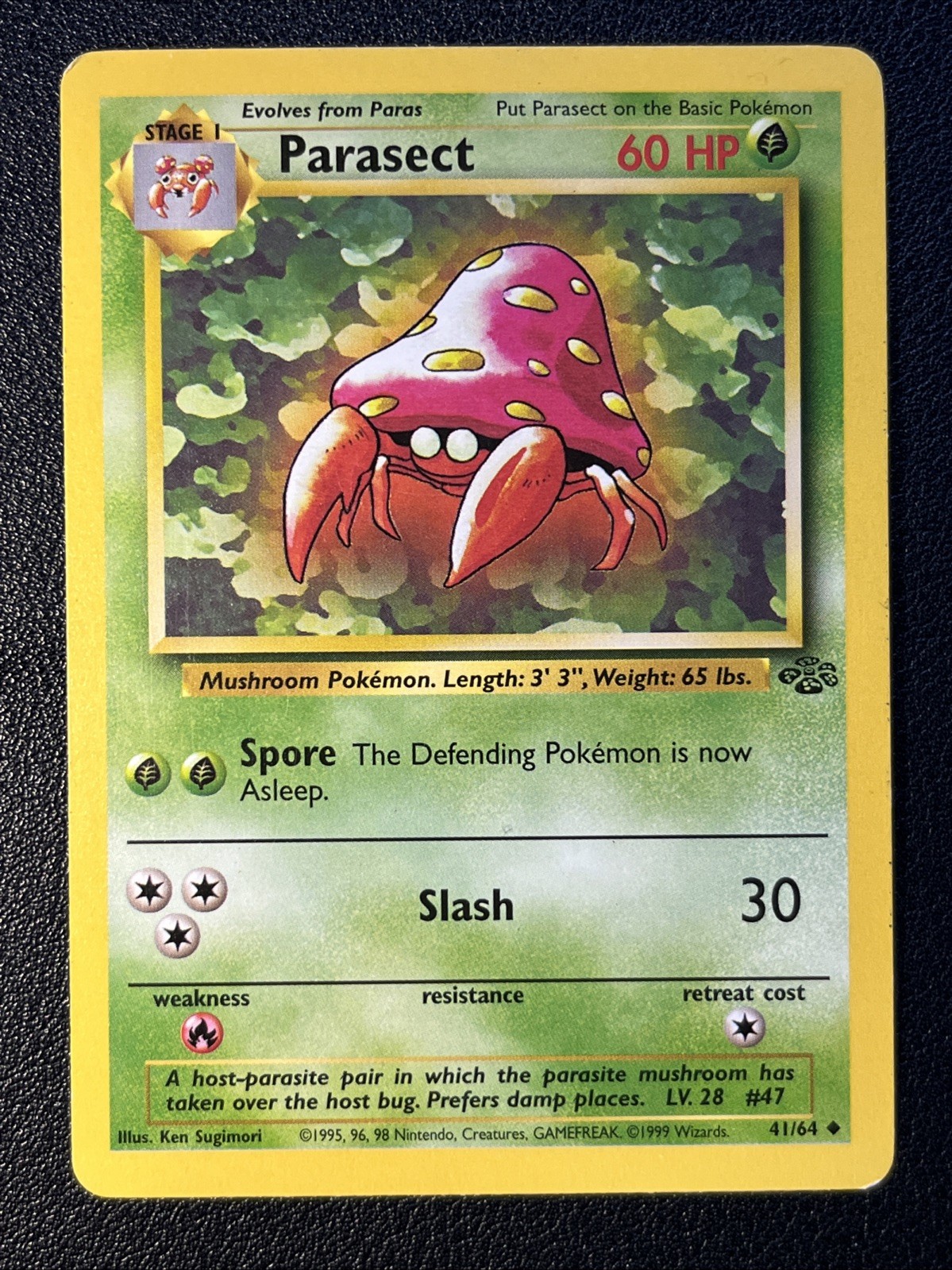 Parasect 41/64 Jungle Unlimited LP Pokemon