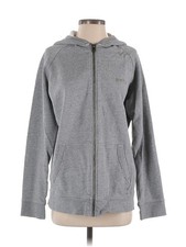 BRTN Women Gray Zip Up Hoodie S