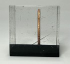 1972 Liberty Eisenhower Dollar Coin In Vintage Acrylic 2”x 2” Block No Mint Mark — photo 5