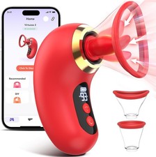 Rechargeable Mini Personal Massager With 10 Sucking Tongue Quiet Vibration Mode