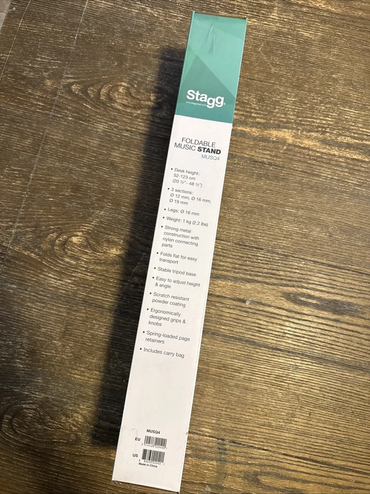Soporte de música Stagg ajustable portátil plegable para sábanas Foto 2 de 2