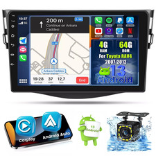 9" For 2006-2012 Toyota RAV4 Apple Carplay Android 13 Car Stereo Radio GPS CAM