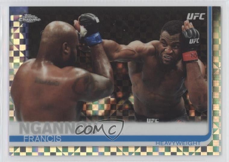 2019 Topps Chrome UFC X-Fractor Francis Ngannou #55 01b5