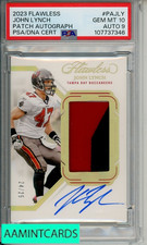 2023 PANINI FLAWLESS PATCH AUTOGRAPHS JOHN LYNCH #PAJLY PSA 10 AUTO 9