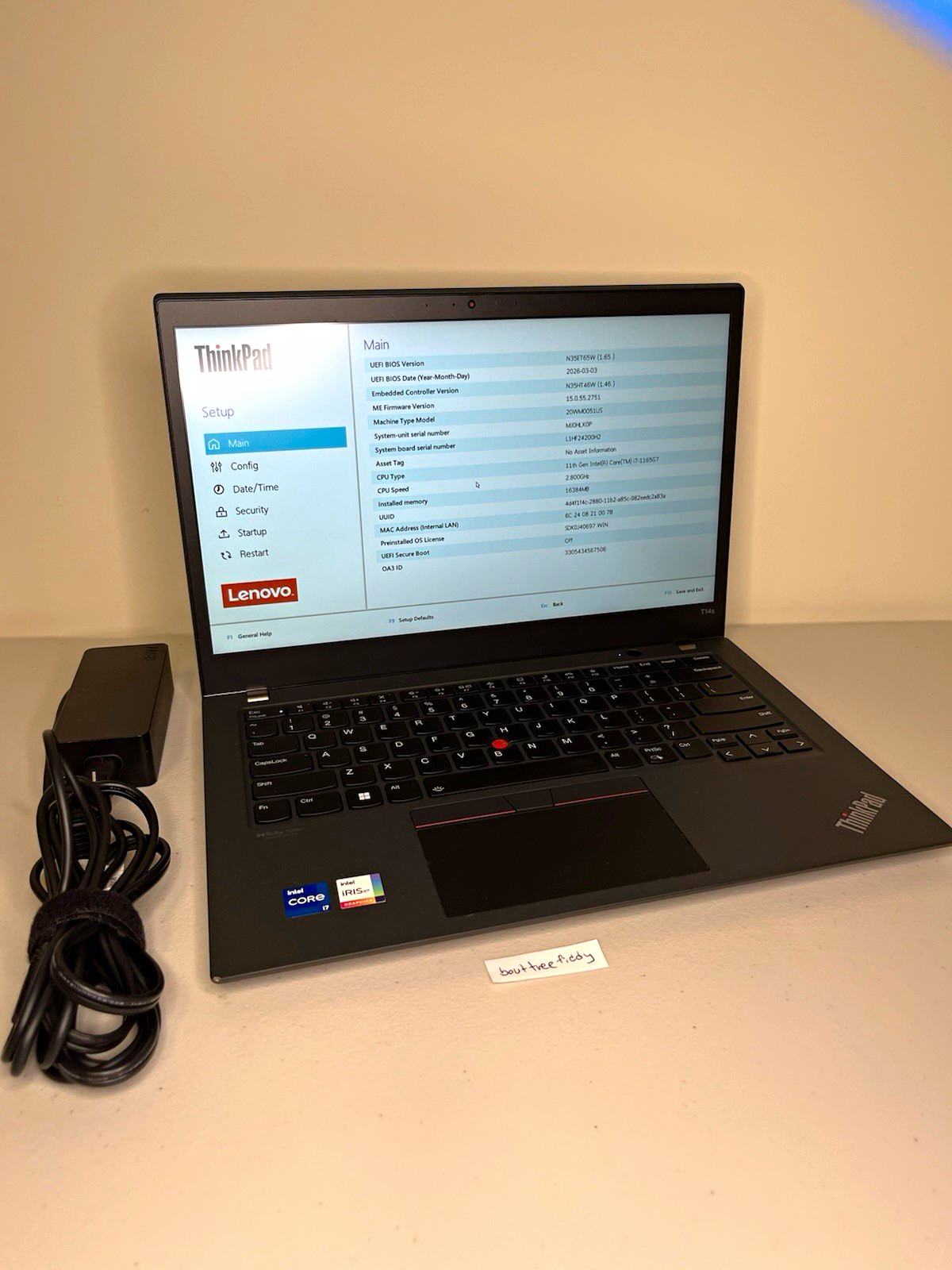 lenovo thinkpad t14s, 14-Inch Laptop, with Intel Core i7, 512 GB SSD (Solid State Drive), Windows 10 Pro