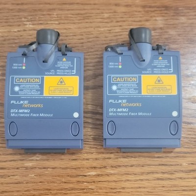 2 Fluke Networks DTX-MFM2 Multimode Fiber Module 850nm/1300nm VFL Source