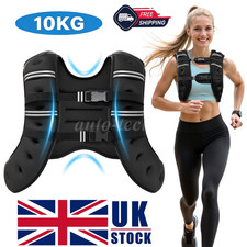 10KG Weighted Vest Neoprene Cardio Running Workout Weight Clothing Reflective UK