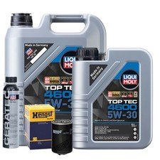 Motoröl 5W30 LIQUI MOLY Top Tec 4600 6L+HENGST Ölfilter +Cera Tec
