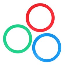 3 Pcs Throwing Rings Toy Circus Skills Equipment for Kids Juggling Props
