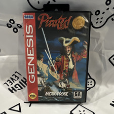 MicroProse Pirates! Gold Sega Genesis Cartridge w/ Case Manual Included GA