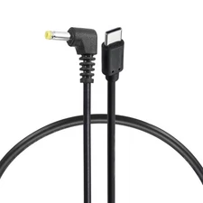60W PD Trigger Cable, 20V 3A 4.0x1.7mm Type-C Right Angle Power Cord 0.4m