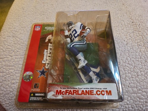 2003 Emmitt Smith McFarlane NFL Football Figure Chase Jersey Dallas Cowboys New