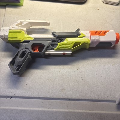 Green White Gray Nerf Modulus Ion Fire Blaster Soft Dart Gun Only