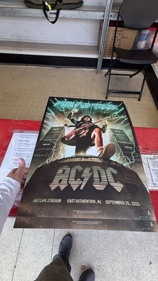 AC/DC  METLIFE STADIUM  09-25-26  POSTER LIMITED EDITION PWR UP TOUR