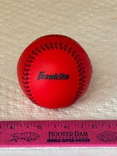 FRANKLIN SPORTS RED SOFT FOAM PRACTICE BASEBALL FOR KIDS OR STRESSBALL FREE SHIP