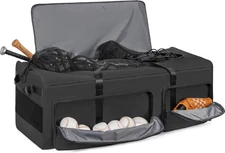 38'' Baseball Duffle Equipment Bag, 125L Extra Large Catchers Gear Duffle Bag, G