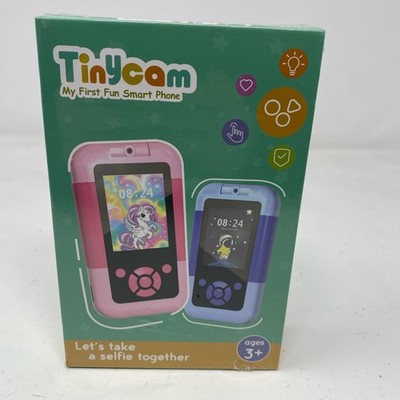 Tinycam Kids Smart Phone Toy w/ Flip Camera - Pink/Blue, 3+